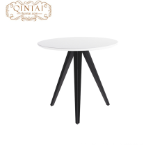 Wholesale Fashion Modern Design MDF top Metal Legs Round Dining Table
